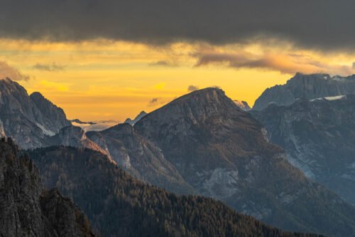 Crépuscule, Dolomites