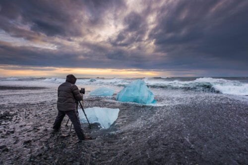 Diamond beach, Islande