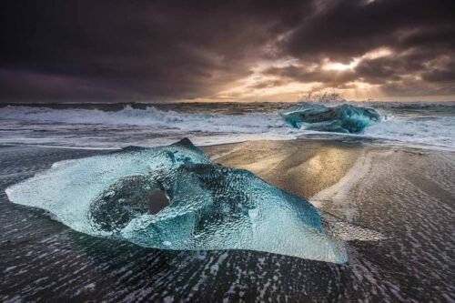 Diamond beach, Islande