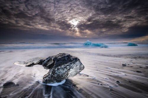 Diamond beach, Islande