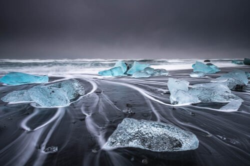 Diamond beach, Islande