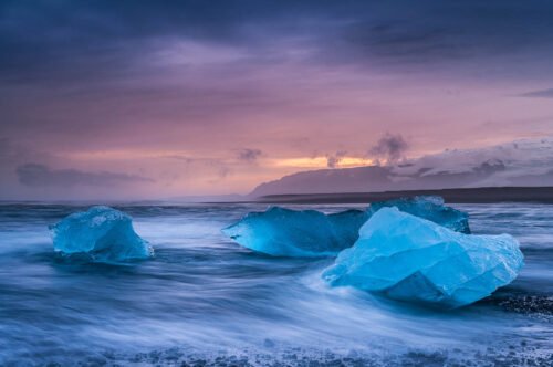 Diamond beach, Islande