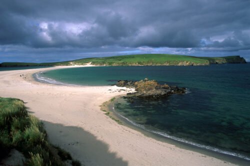 St Ninian, tombolo, Shetland