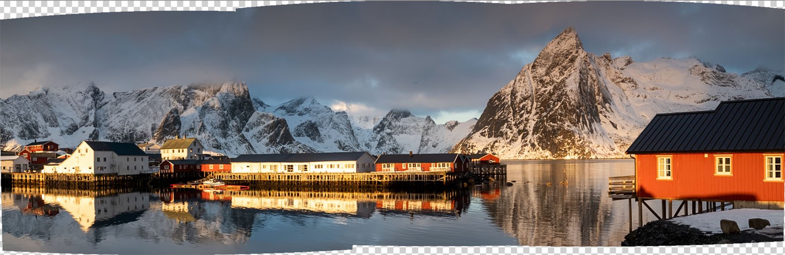 Lofoten, assemblage de 3 images sous Lightroom Classic