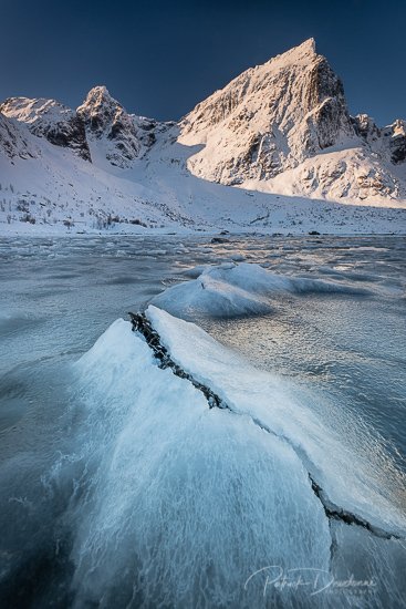 Fjord glacé, Lofoten. Nikon D850