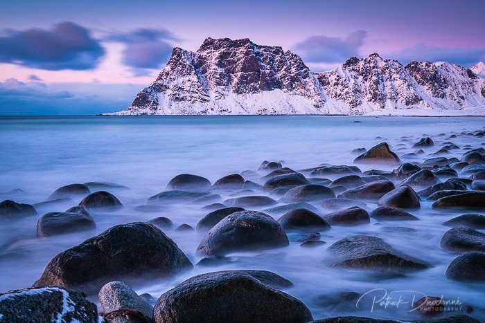 Uttakleiv, au couchant, Lofoten.