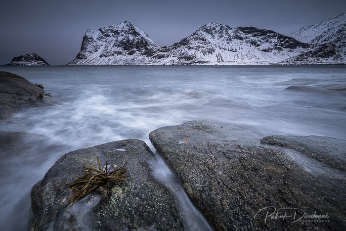 Rivage rocheux, Lofoten.